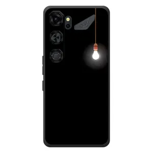 Чехол с картинками на черном фоне для ZTE Nubia Neo 5 GT 5G (Лампочка)