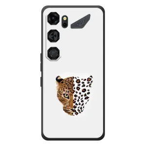 Чехол с леопардовым принтом на ZTE Nubia Neo 5 GT 5G (Леопард на белом)