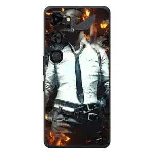 Силиконовый чехол с картинкой "Герой Pubg" на ZTE Nubia Neo 5 GT 5G (Man Пубг)