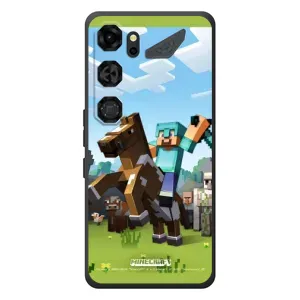 Чехлы для ZTE Nubia Neo 5 GT 5G (Персонажи Майн Крафт) (На коне)
