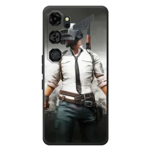 Силиконовый чехол с картинкой "Герой Pubg" на ZTE Nubia Neo 5 GT 5G (Пабг)