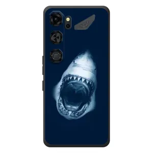 Силиконовый бампер с картинкой животных для ZTE Nubia Neo 5 GT 5G (Пасть Акулы)