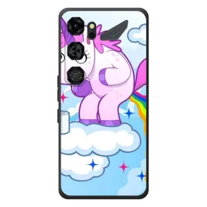 Чехол Unicorn на ZTE Nubia Neo 5 GT 5G (Радуга единорожка)
