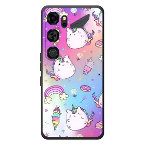 Чехол Unicorn на ZTE Nubia Neo 5 GT 5G (Радуга и Единорог)