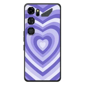 Чехлы с тематикой "Маленькие Сердечки" на ZTE Nubia Neo 5 GT 5G (Сердце фиолет)