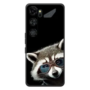 Силиконовый Чехол с Енотами на ZTE Nubia Neo 5 GT 5G (Стильный Енот)