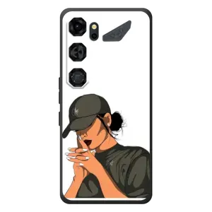 Силиконовый Чехол на ZTE Nubia Neo 5 GT 5G с картинкой Стильных Девушек (В зеленом)