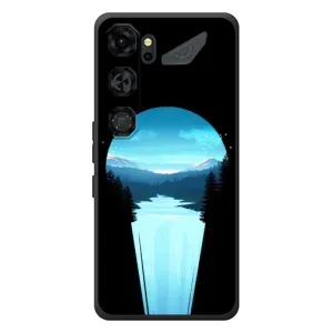 Летний Чехол на ZTE Nubia Neo 5 GT 5G (Синий Водопад)