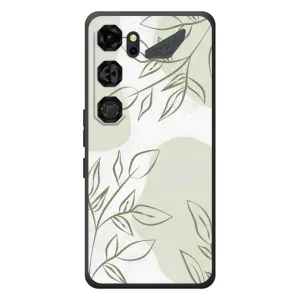 Чехол цветочный дизайн для ZTE Nubia Neo 5 GT 5G (Зелёный дизайн)
