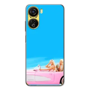 Силиконовый Чехол Барби Фильм на ZTE Nubia Neo 5G (Барби и Кен)