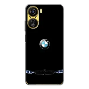 Силіконовий бампер з картинкою машини на ZTE Nubia Neo 5G (Чорний BMW)