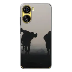 Чехлы на военную тематику для ZTE Nubia Neo 5G (Бой солдат)