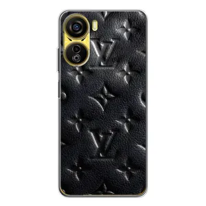 Текстурный Чехол Louis Vuitton для Нубия Нео 5G (Черный ЛВ)