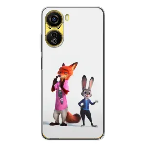 Силиконовый чехол с принтом Зоотрополіс для ZTE Nubia Neo 5G (Джуди и Ник)