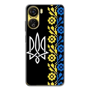 Силиконовый Чехол на ZTE Nubia Neo 5G (Герб и вышыванка)