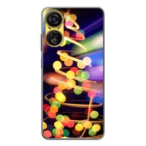 Чехол Новогодняя Елка на ZTE Nubia Neo 5G (Гирлянды)