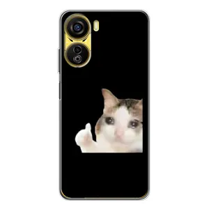 Бампер с принтом Мемы для ZTE Nubia Neo 5G (Кот в слезах)
