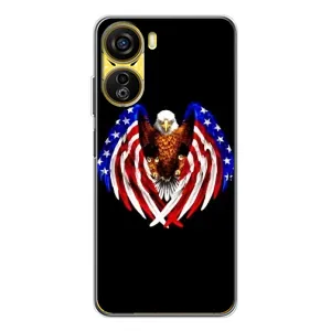 Чехол Флаг USA для ZTE Nubia Neo 5G (Крылья США)