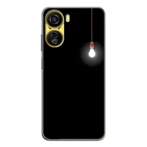 Чехол с картинками на черном фоне для ZTE Nubia Neo 5G (Лампочка)