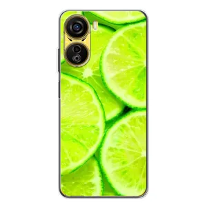 Чехол с изображением вкусной еды для ZTE Nubia Neo 5G (Лайм)