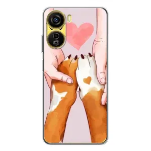 Чехол (ТПУ) Милые собачки для ZTE Nubia Neo 5G (Любовь к собакам)