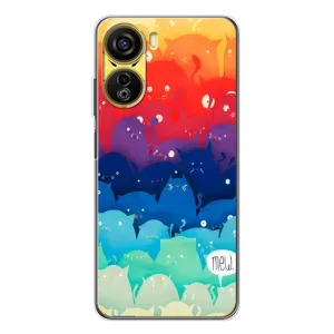 Силиконовый чехол с котиком для ZTE Nubia Neo 5G (Mew)