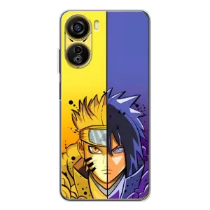 Купить Чехлы на телефон с принтом Anime для ZTE Nubia Neo 5G (Naruto Vs Sasuke)
