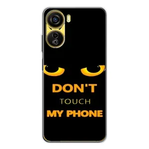 Чехол с Прикольным принтом на ZTE Nubia Neo 5G (Не трогай мой телефон)