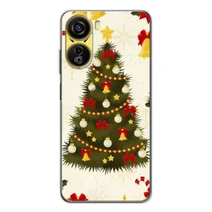 Чехол Новогодняя Елка на ZTE Nubia Neo 5G (Новогодний принт)