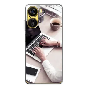 Силиконовый бампер (Работники) на ZTE Nubia Neo 5G (Офисный работник)