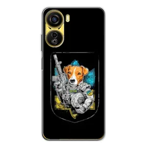 Чехол с принтом для ZTE Nubia Neo 5G (Патрон Воин)