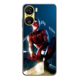Чехол Супергерой Человека Паука на ZTE Nubia Neo 5G (Паук на доме)