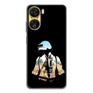 Силиконовый чехол с картинкой "Герой Pubg" на ZTE Nubia Neo 5G (Пубг мен)