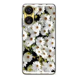 Чехол с ромашками на ZTE Nubia Neo 5G (Рамка в ромашках)