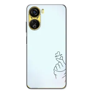 Чехлы (Знак сердечка) на ZTE Nubia Neo 5G (Сердце на голубом)