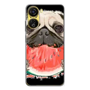 Чехол (ТПУ) Милые собачки для ZTE Nubia Neo 5G (Смешной Мопс)
