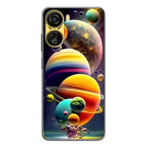 Чехол (ТПУ) с планетами на ZTE Nubia Neo 5G (Солнечна система)