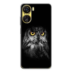 Чехлы с принтом СОВЫ для ZTE Nubia Neo 5G (Сова на чёрном)