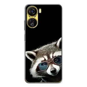 Силиконовый Чехол с Енотами на ZTE Nubia Neo 5G (Стильный Енот)