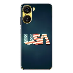 Чехол Флаг USA для ZTE Nubia Neo 5G (USA)