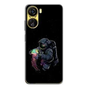 Силиконовый Чехол с принтом "Космонавты" на ZTE Nubia Neo 5G (В руках земля)