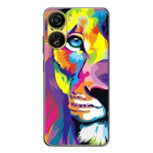 Чехол с картинкой на ZTE Nubia Neo 5G (Яркий Лев)