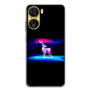 Силиконовый бампер с картинкой животных для ZTE Nubia Neo 5G (Яркий олень)