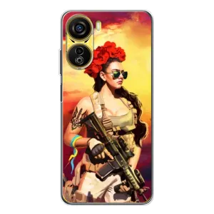 ЗСУ Чехлы (TPU) для ZTE Nubia Neo 5G (Женщина солдат)