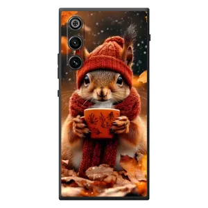 Печатный чехол «Зверята с кофе» для ZTE Nubia RedMagic 10 Air (Белка с кофе)