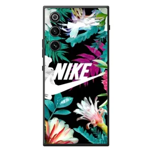 Силиконовый Чехол на ZTE Nubia RedMagic 10 Air с картинкой Nike (Цветочный Nike)