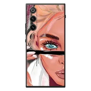 Силиконовый Чехол на ZTE Nubia RedMagic 10 Air с картинкой Стильных Девушек (Девушка и ресницы)