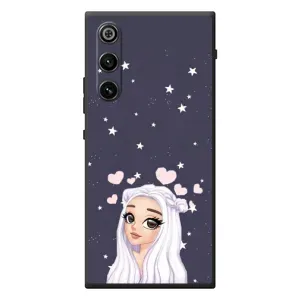 Чехол Стильные девушки на ZTE Nubia RedMagic 10 Air (Девушка и сердечки)