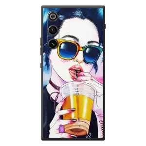 Чехол с картинкой Модные Девчонки ZTE Nubia RedMagic 10 Air (Девушка с коктейлем)
