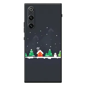 Силиконовый бампер на рождество для ZTE Nubia RedMagic 10 Air (Город зимний)